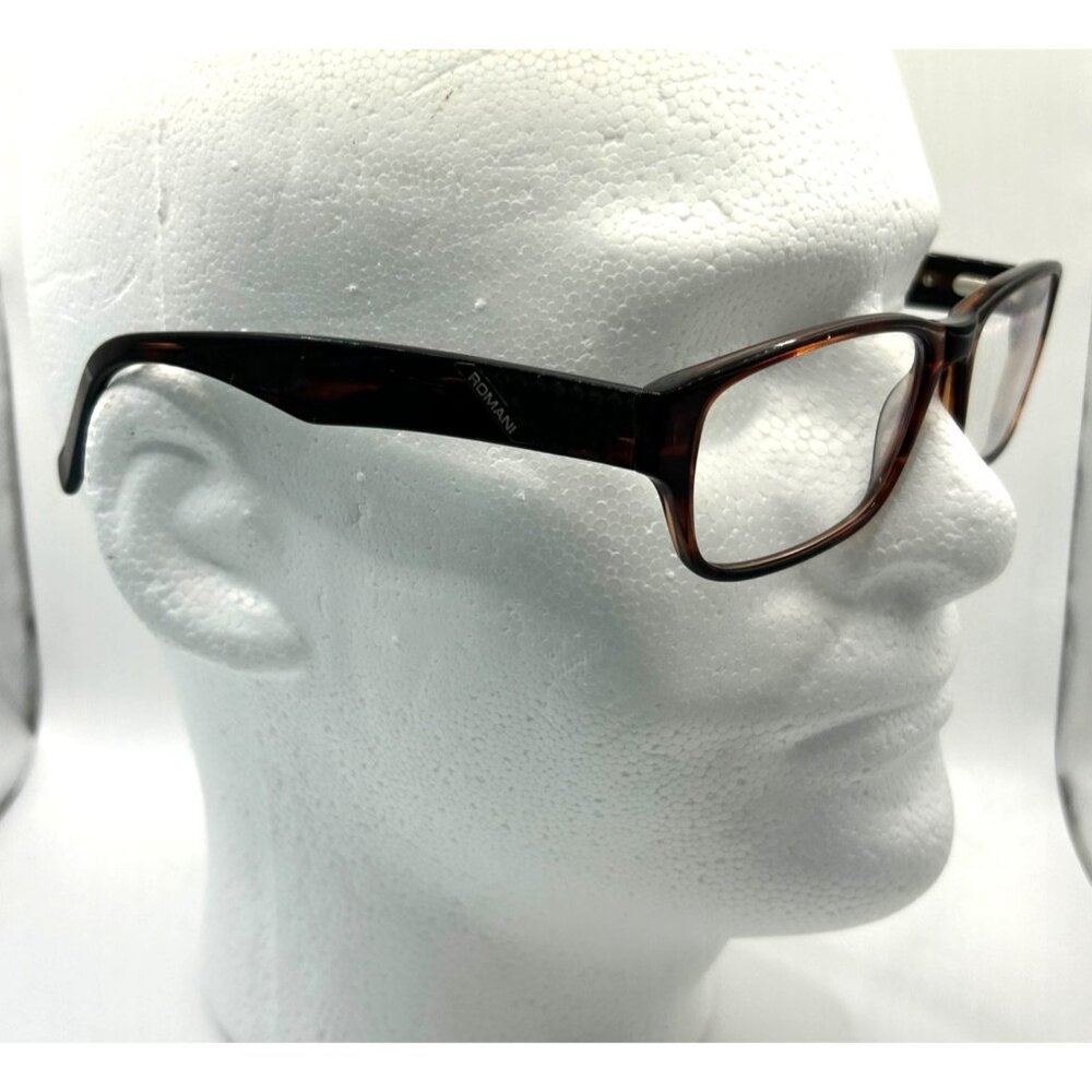 Alberto Romani Rectangular Eyeglasses Frame 54 15 140 Tortoise Shell Unisex - Picture 10 of 14